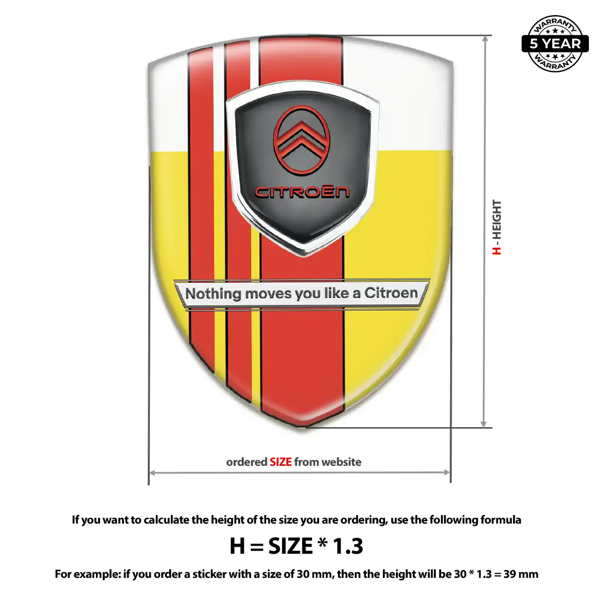 Citroen Logo Badge Outer Style