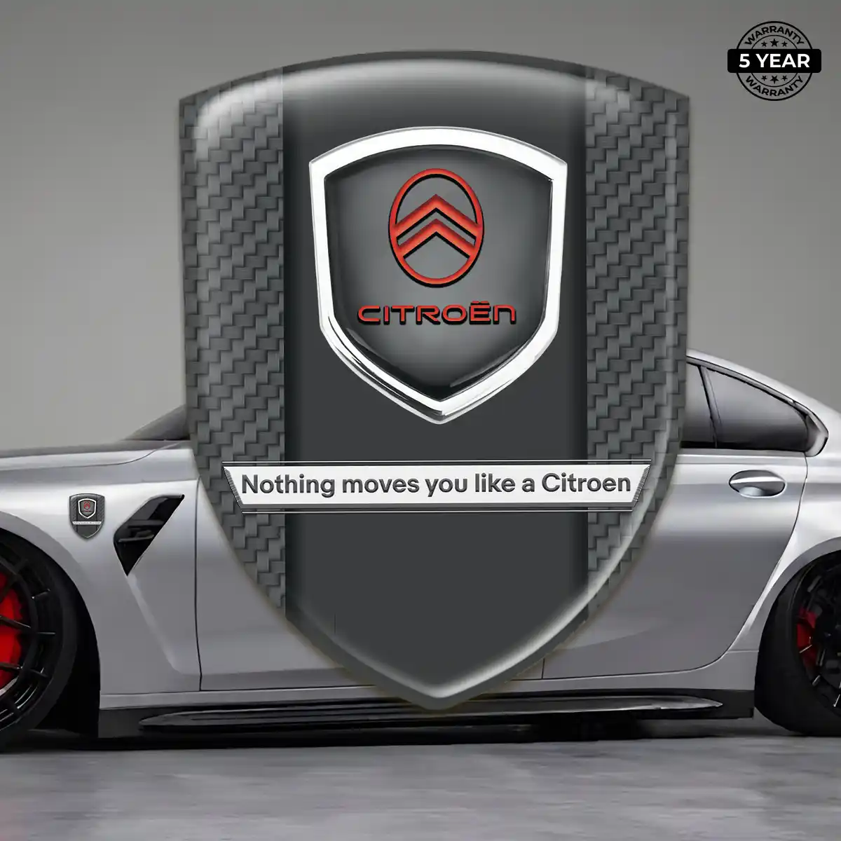 Citroen Logo Badge Premium Dome