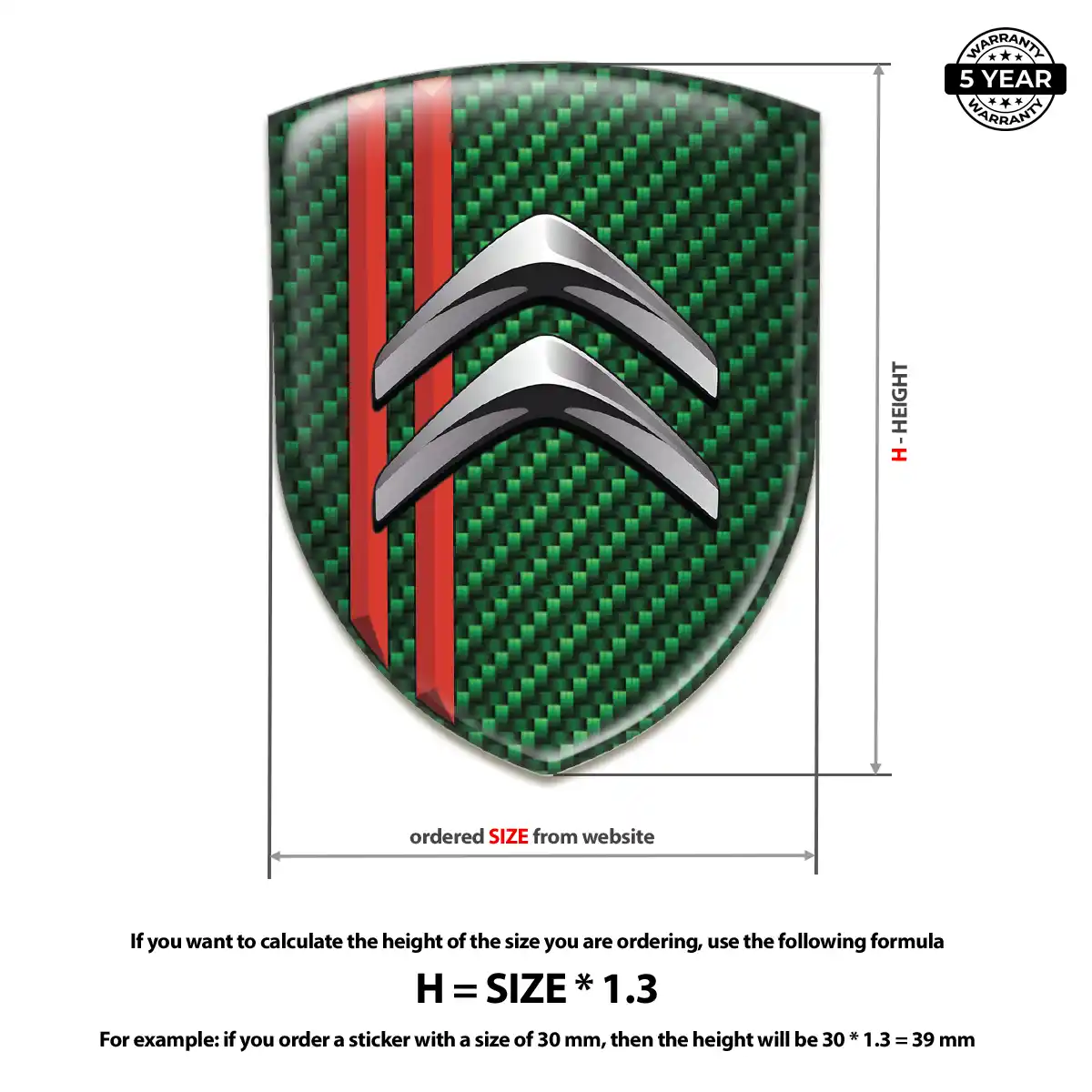 Citroen Logo Badge Prestige Line