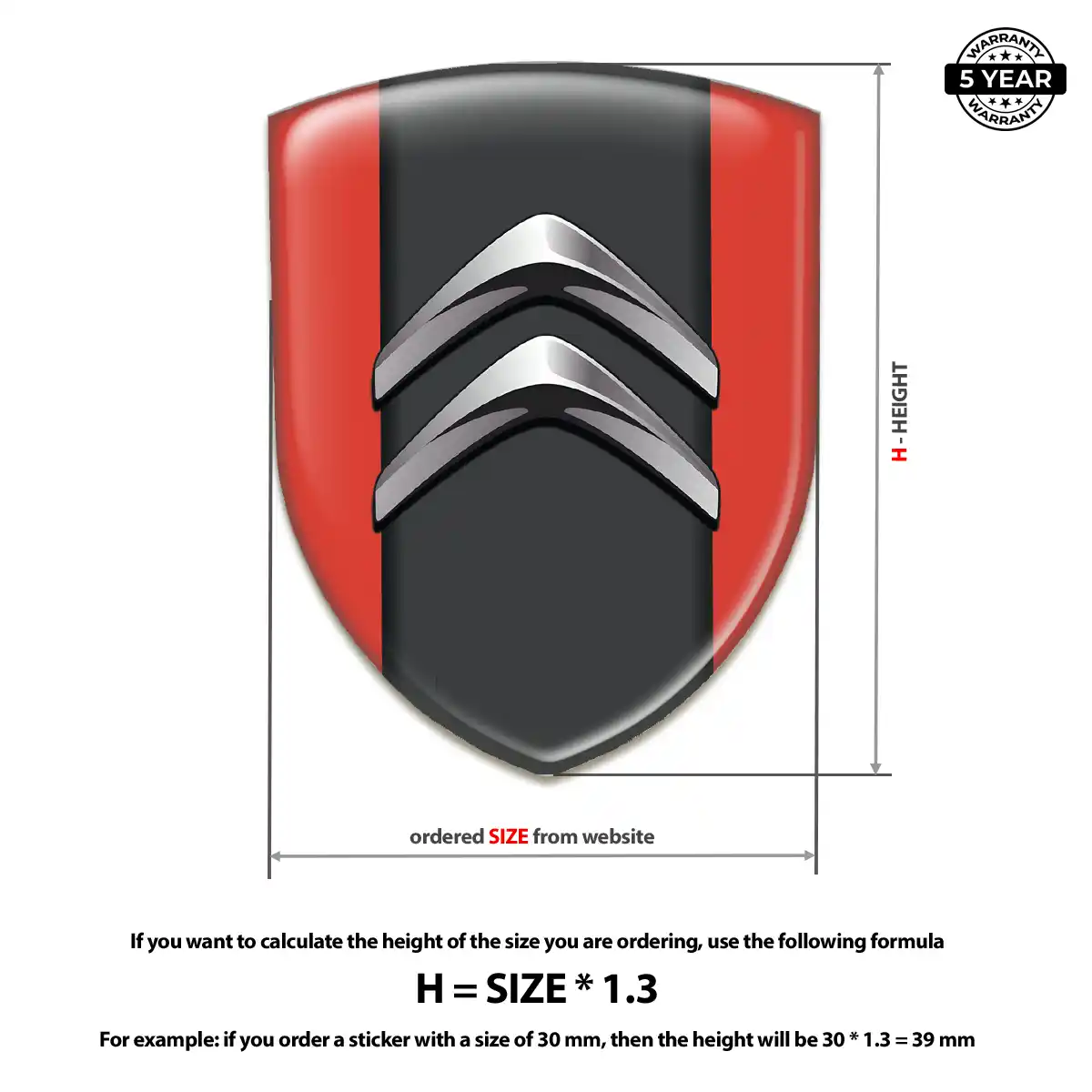 Citroen Logo Badge Prime Quality
