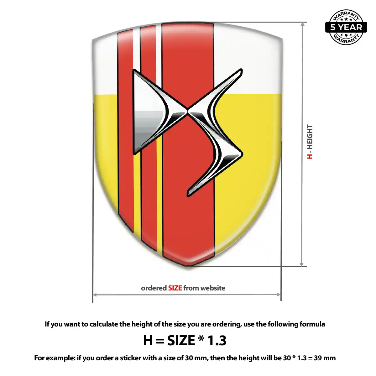 Citroen Logo Badge Resin Elite