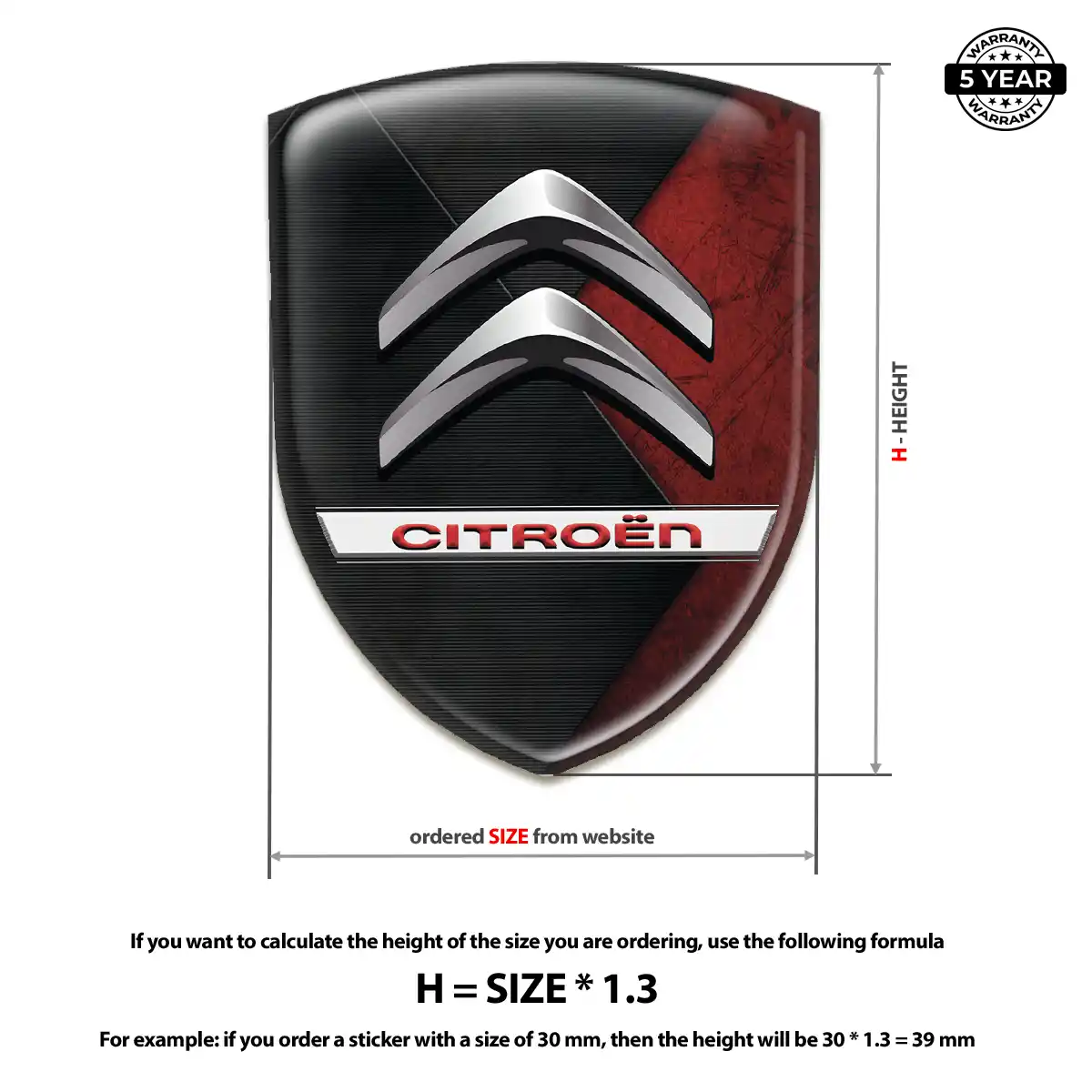 Citroen Logo Badge Signature Grade