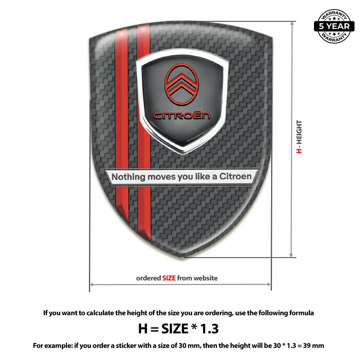 Citroen Logo Badge Sleek Style
