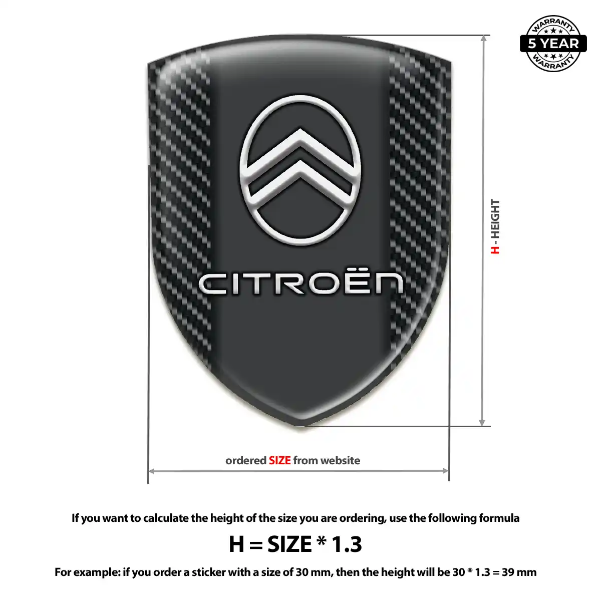 Citroen Logo Badge Superior Craft