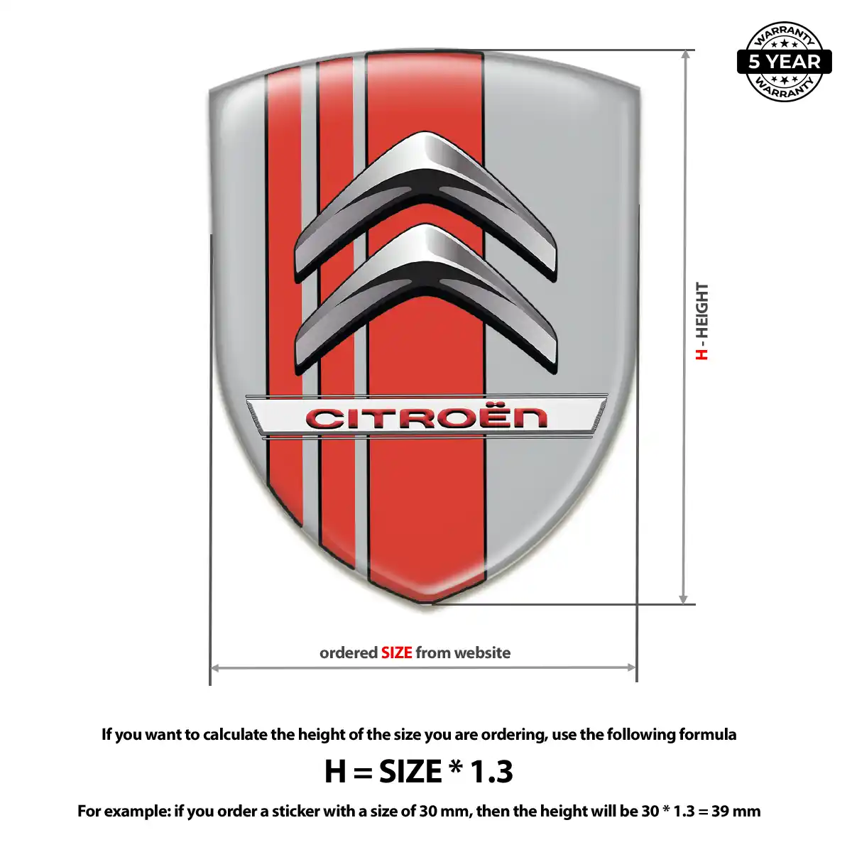 Citroen Logo Emblem Cabin Style