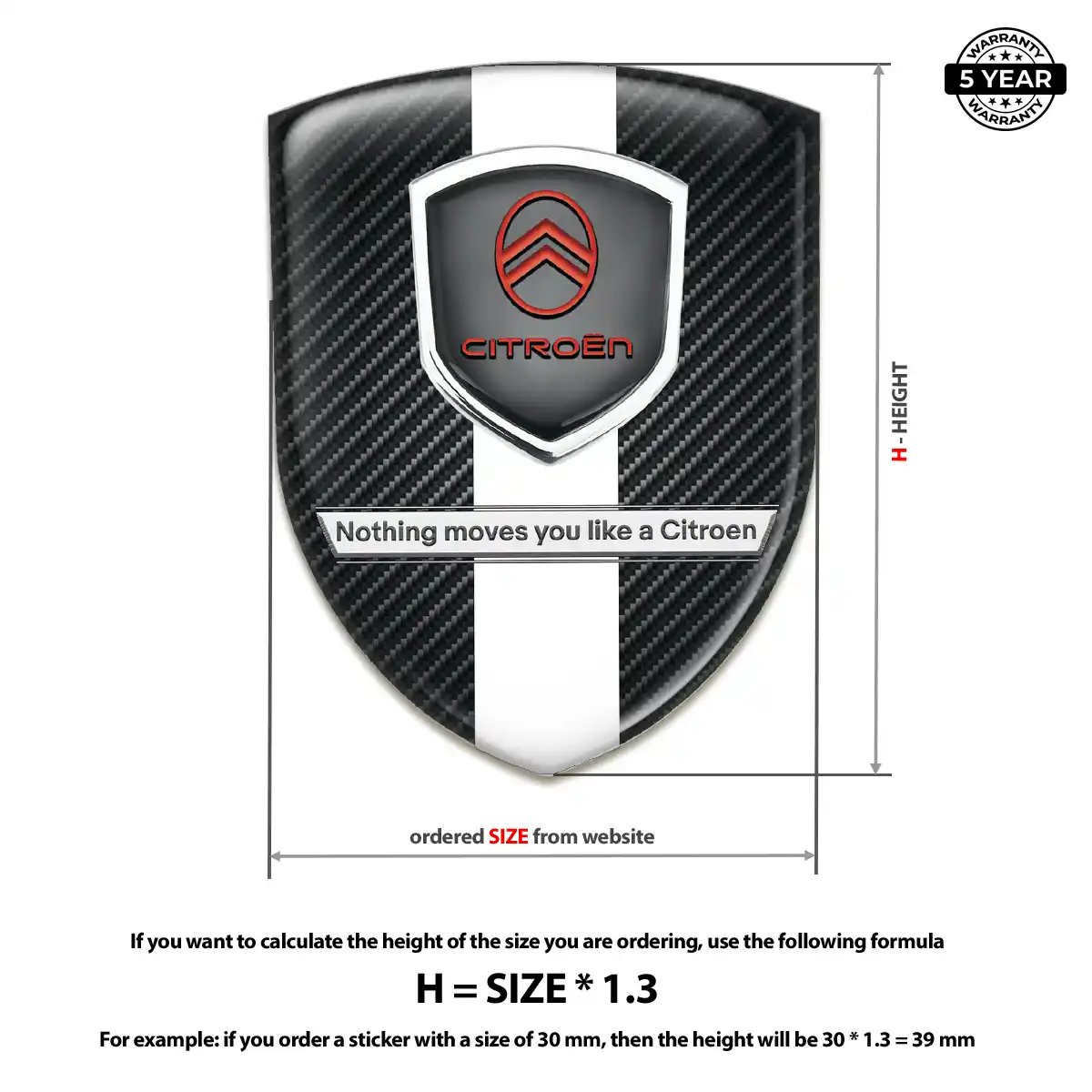 Citroen Logo Emblem Elite Edition