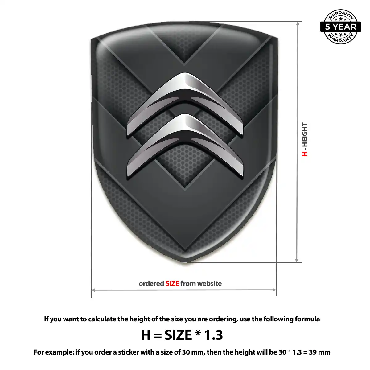 Citroen Logo Emblem Exclusive Series