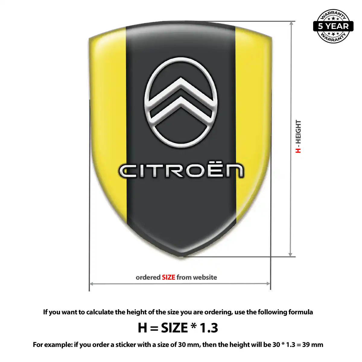Citroen Logo Emblem Exterior Luxe