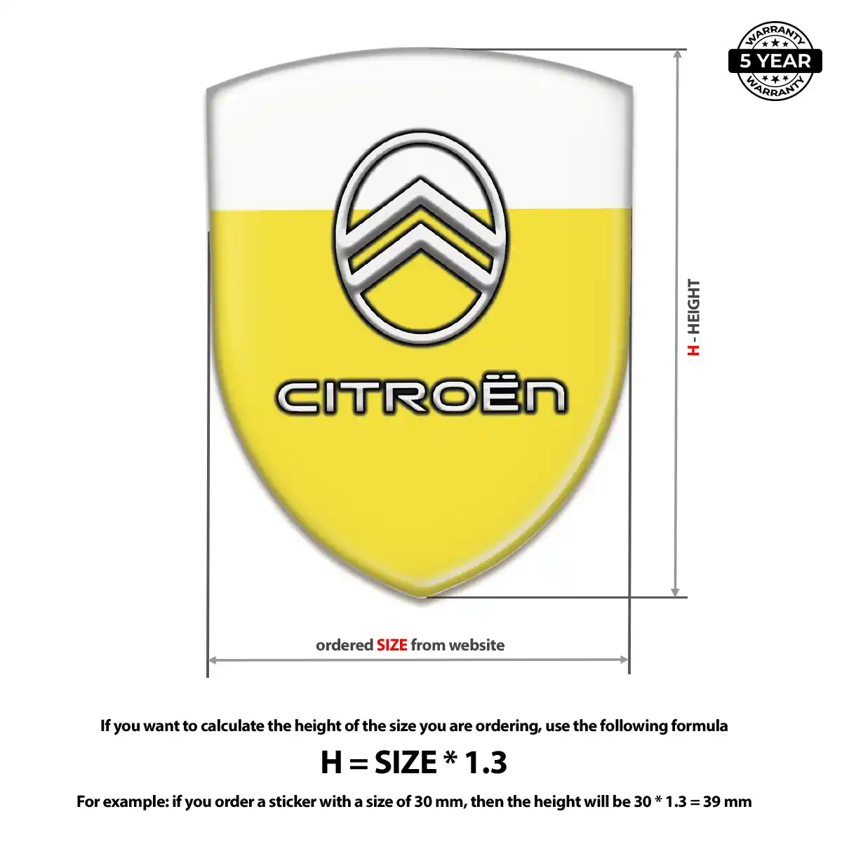 Citroen Logo Emblem Prestige Line