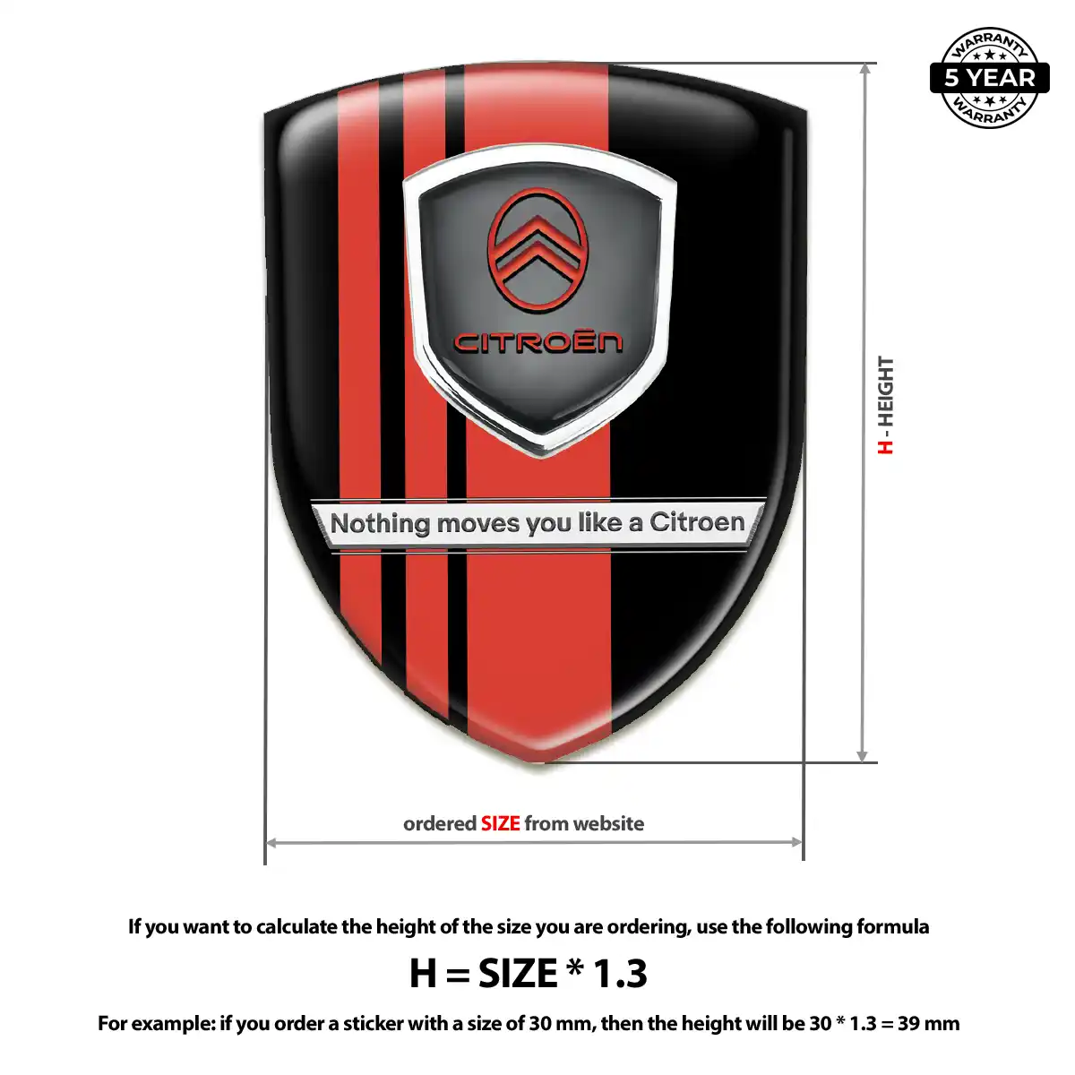 Citroen Logo Emblem Signature Grade
