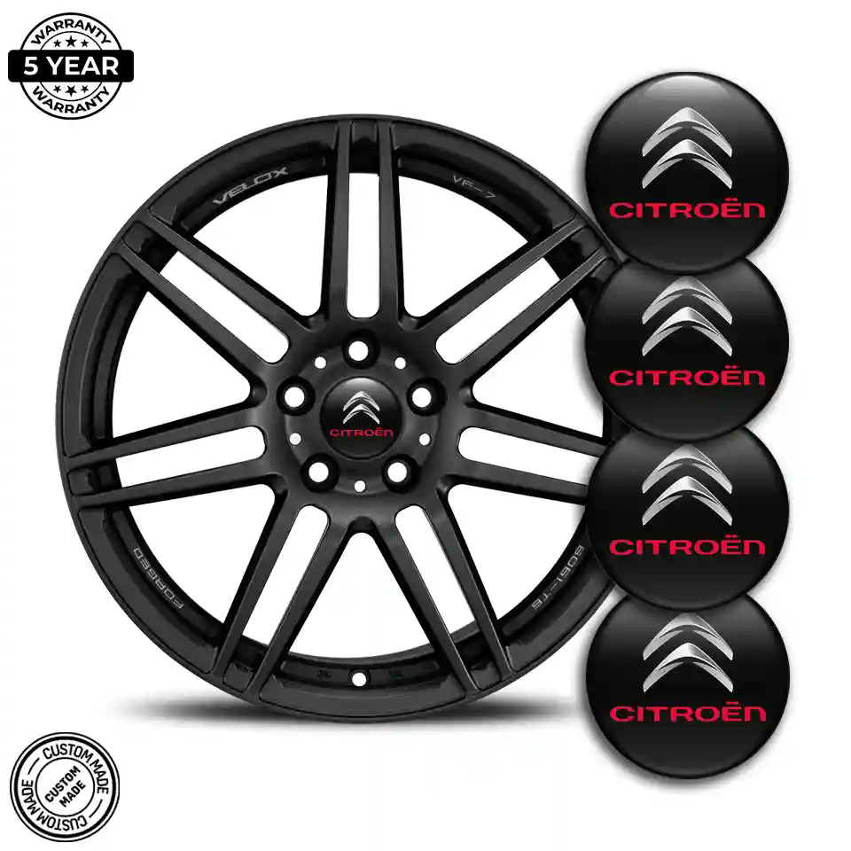 Citroen Logo Silicone Sticker Self-Adhesive Stylish Design