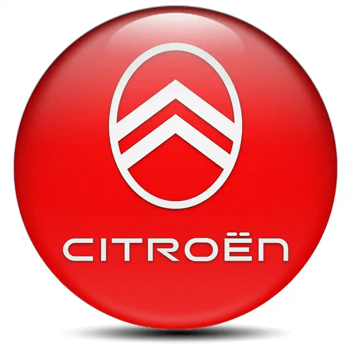 Citroen Logo Silicone Sticker Stylish Design