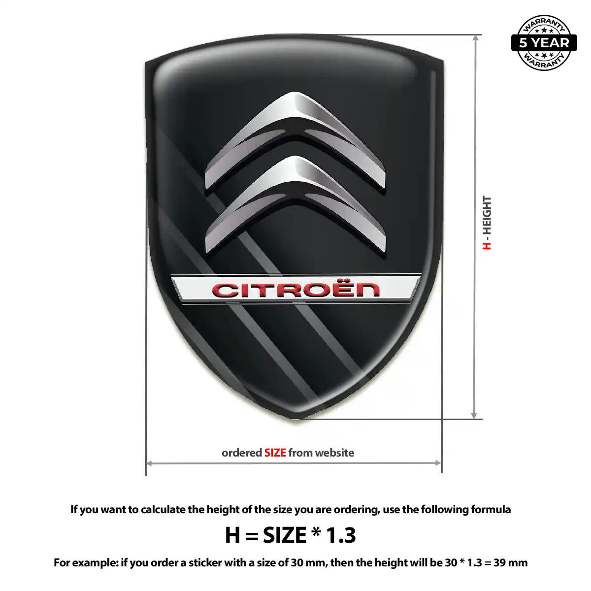 Citroen Logo Sticker Elite Edition