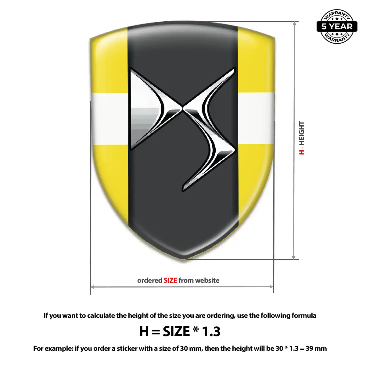 Citroen Logo Sticker Refined Design