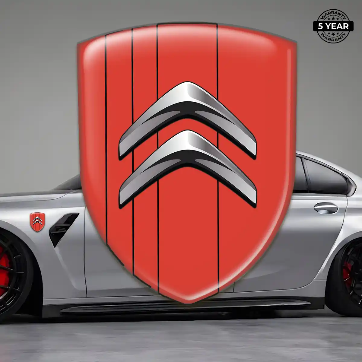 Citroen Polyurethane Domed Sticker Elite Finish