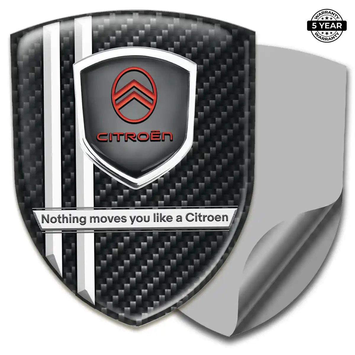 Citroen Polyurethane Domed Sticker Interior Elegance