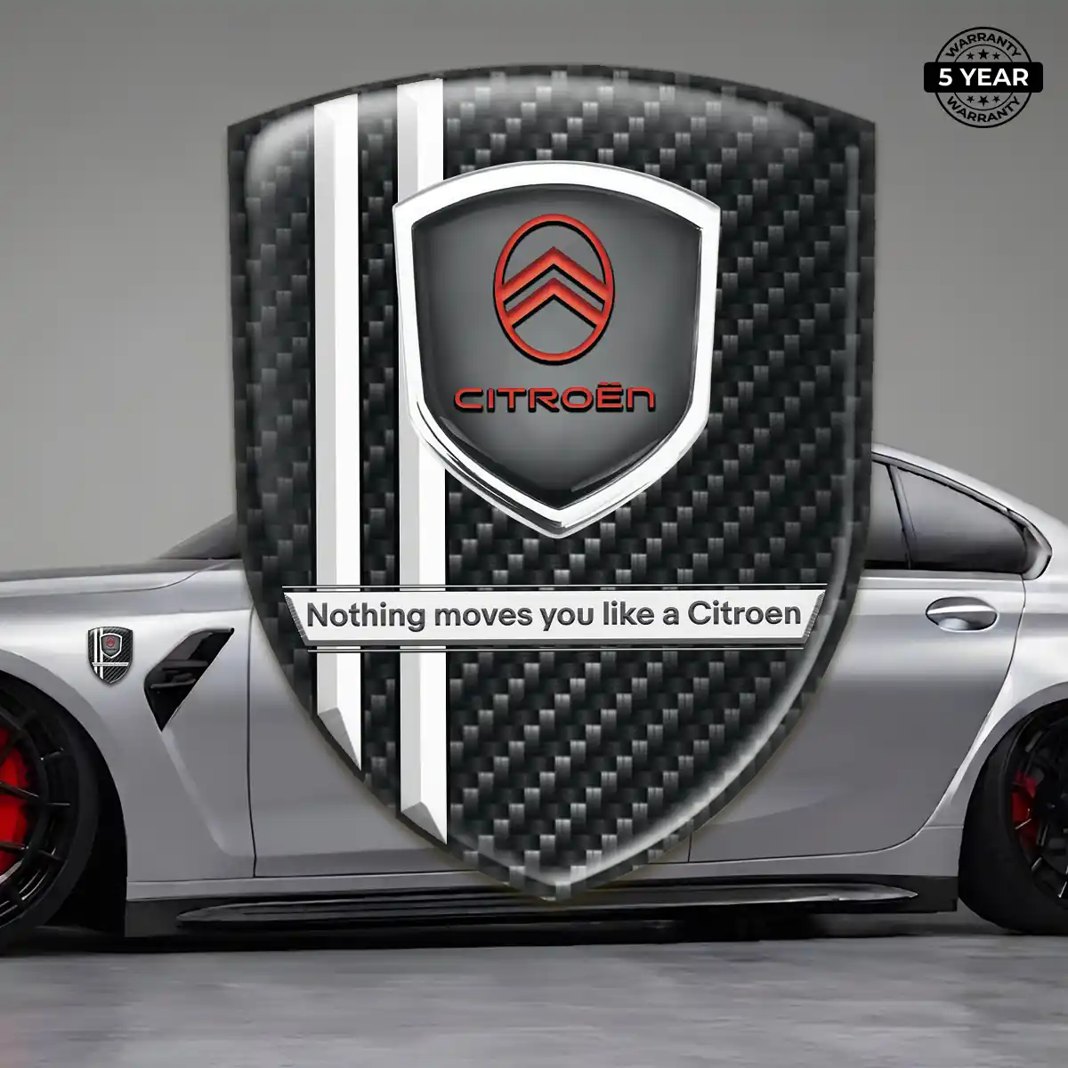 Citroen Polyurethane Domed Sticker Interior Elegance