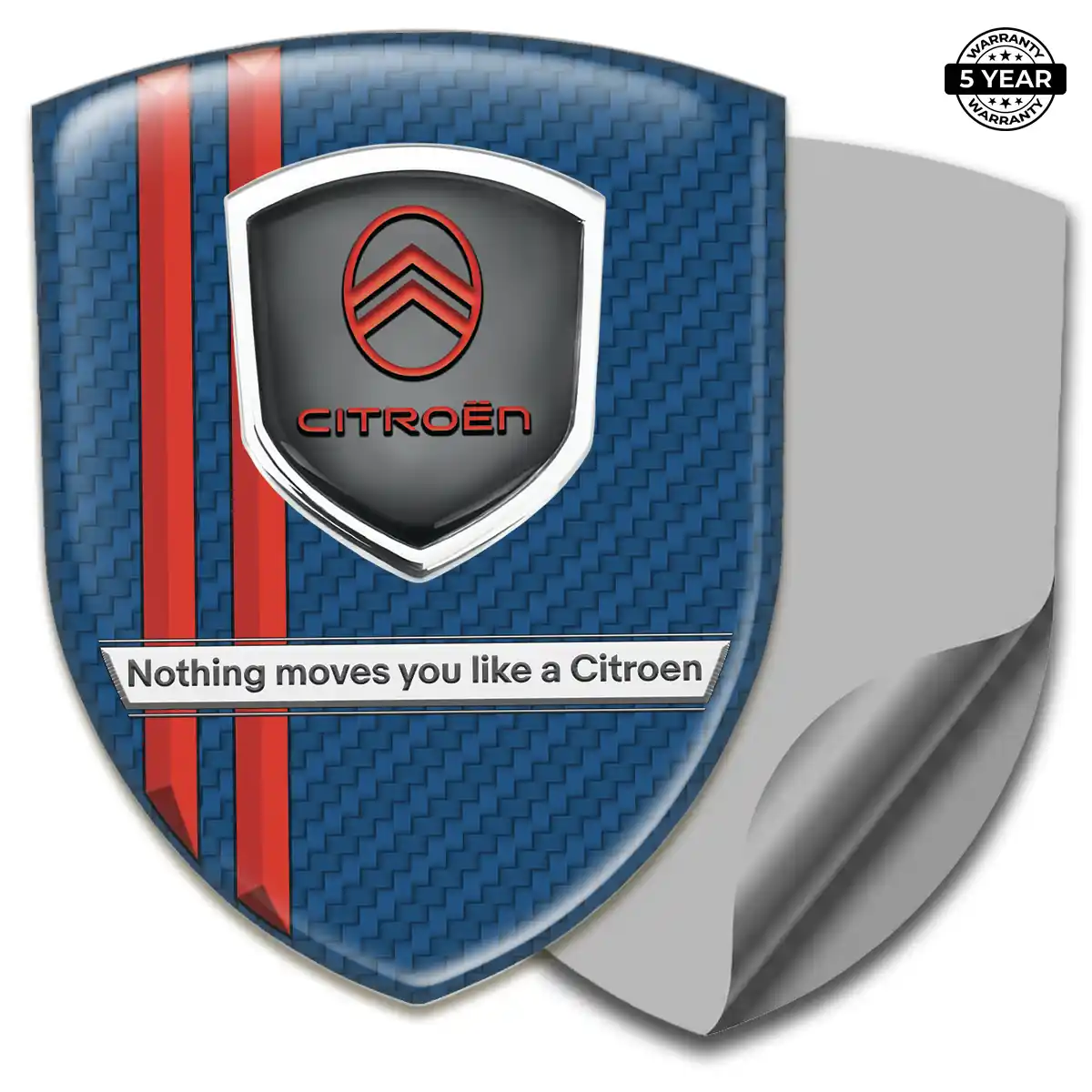 Citroen Polyurethane Domed Sticker Interior Luxe