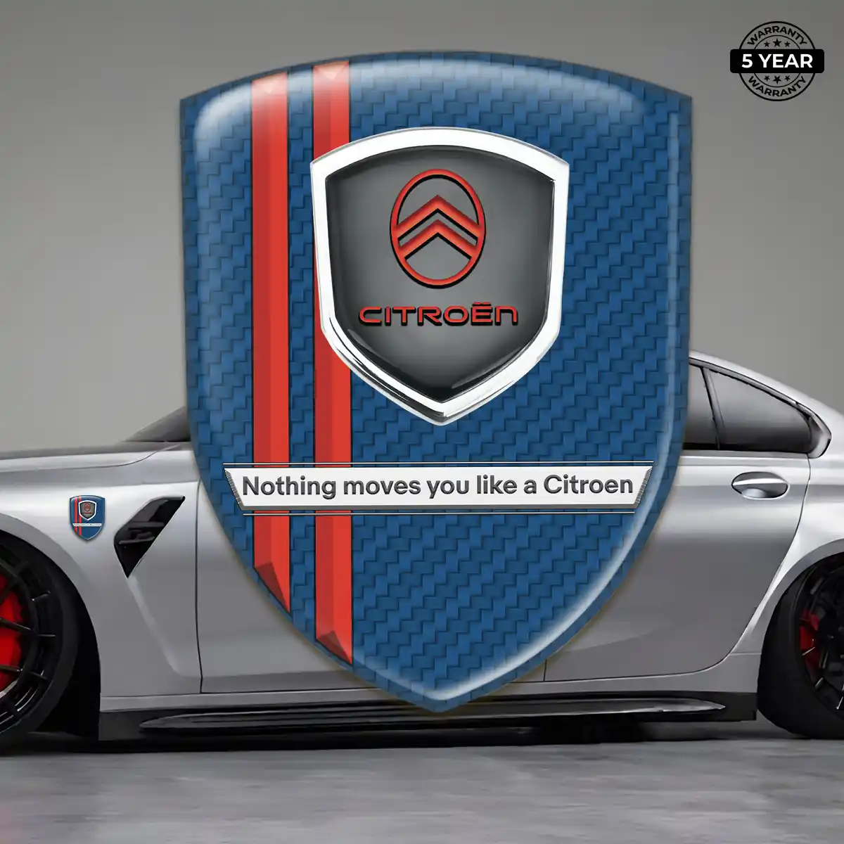 Citroen Polyurethane Domed Sticker Interior Luxe