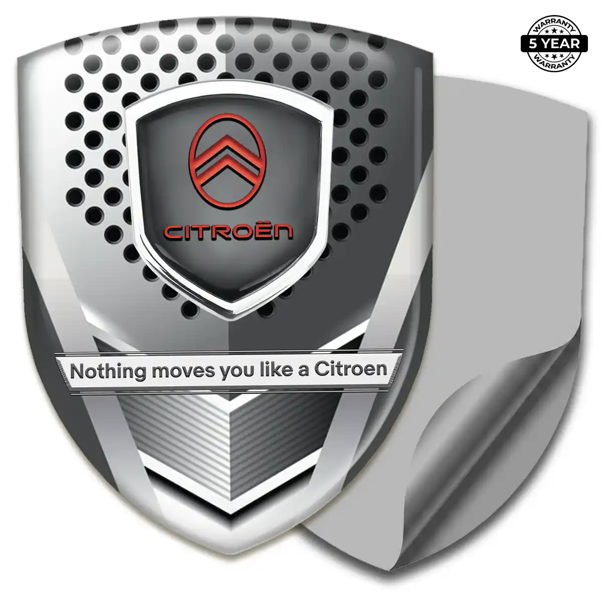 Citroen Polyurethane Domed Sticker Resin Elite