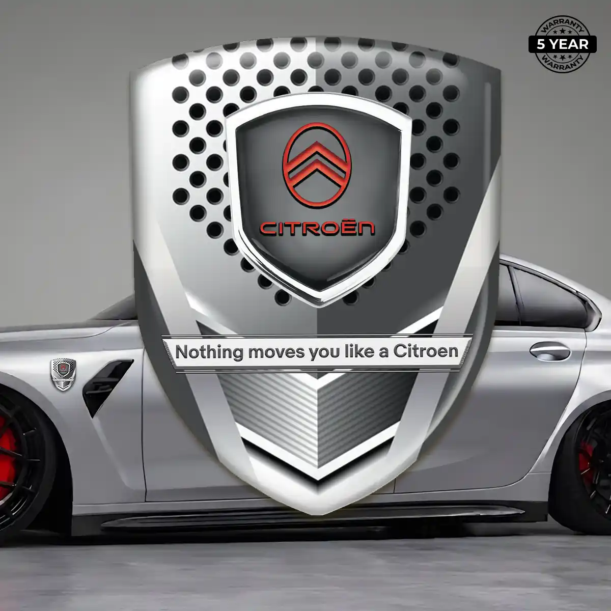 Citroen Polyurethane Domed Sticker Resin Elite
