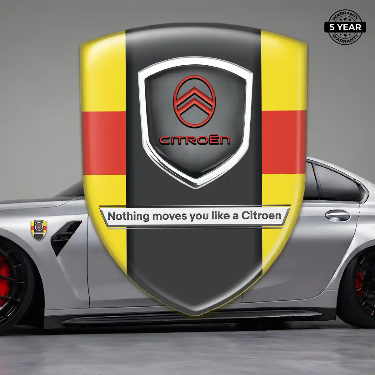 Citroen Polyurethane Domed Sticker Resin Luxe