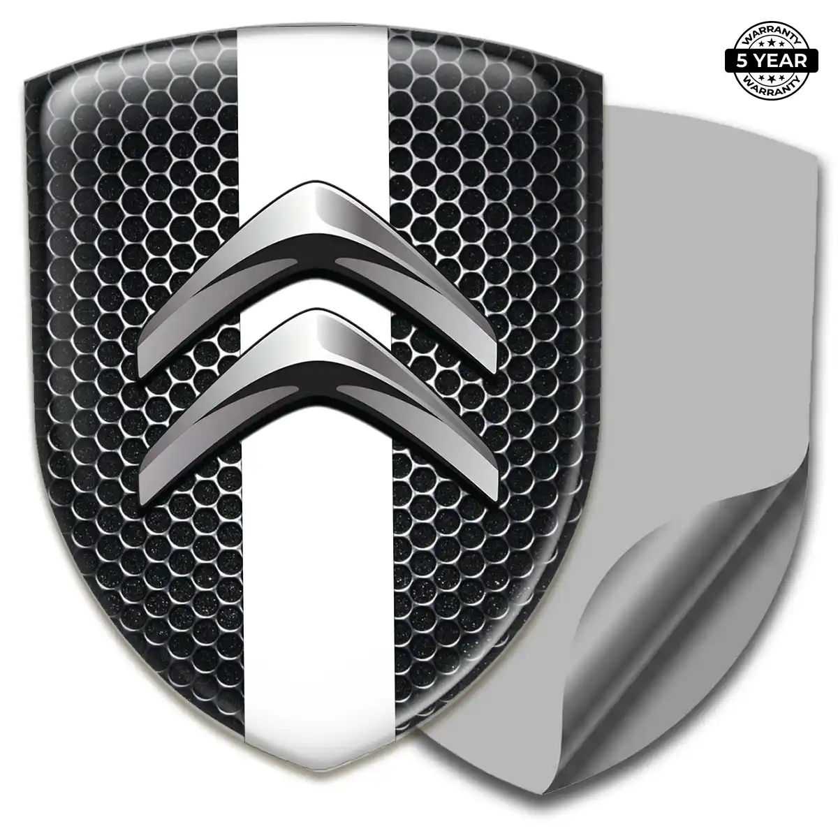 Citroen Polyurethane Domed Sticker Sleek Style