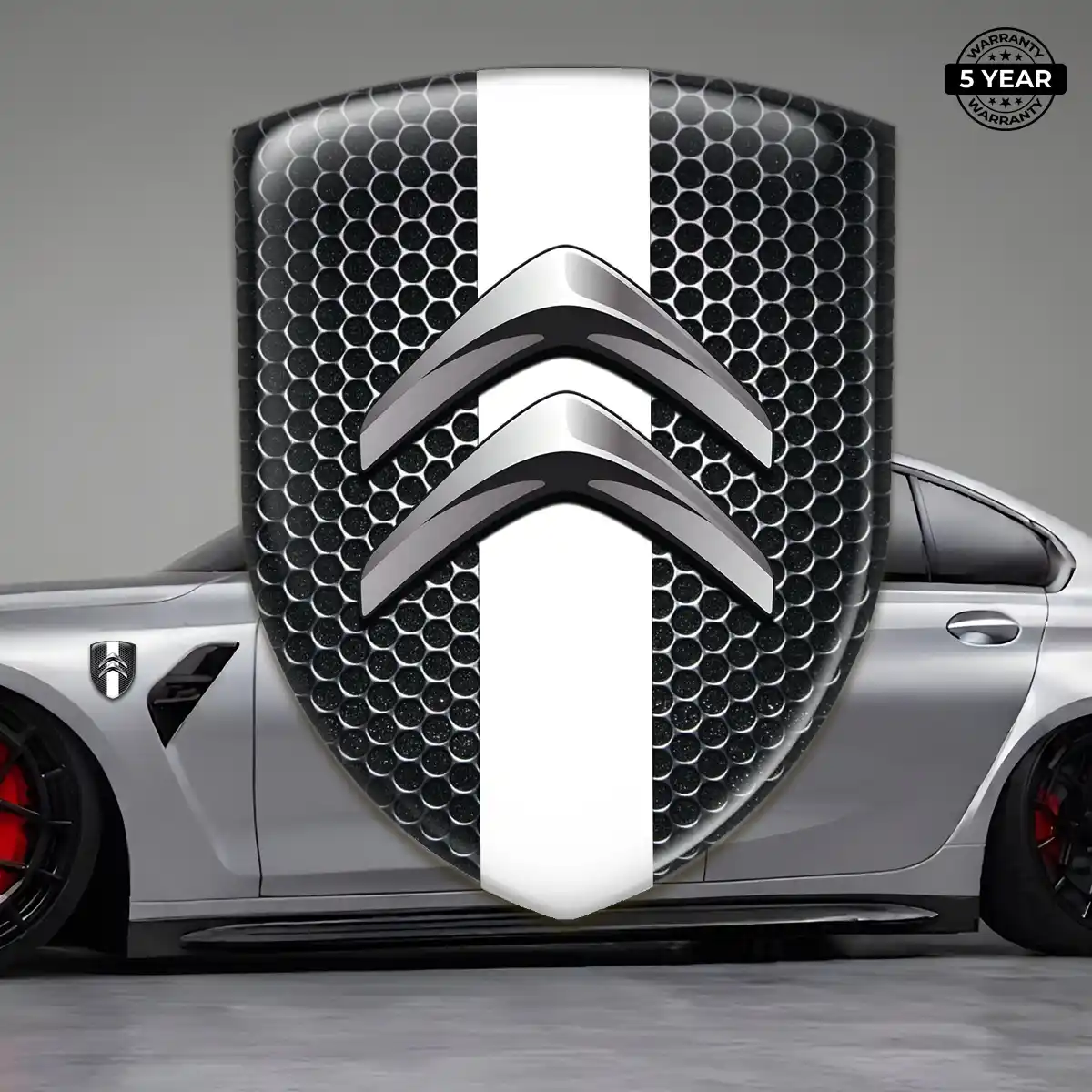 Citroen Polyurethane Domed Sticker Sleek Style