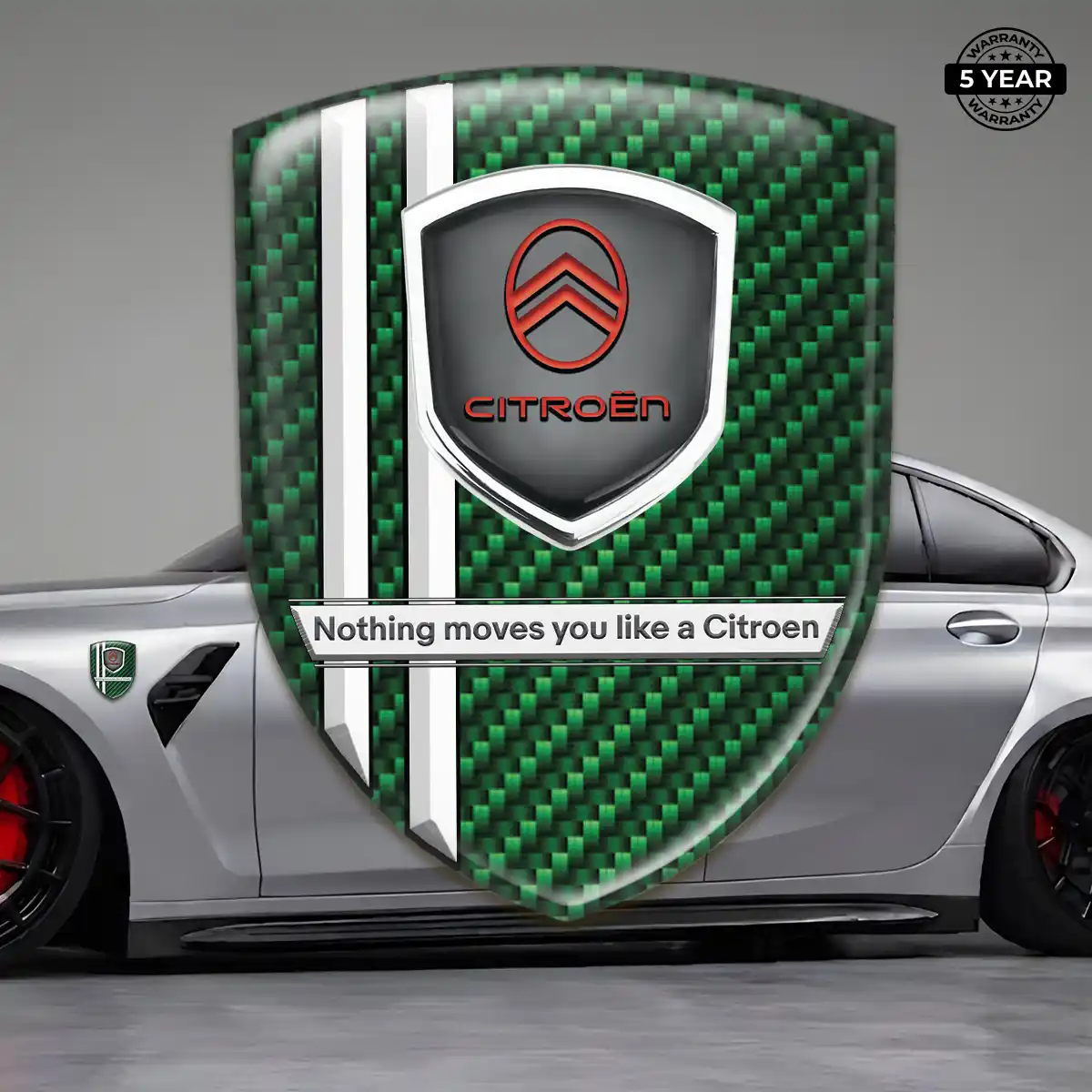 Citroen Resin Badge Sticker Interior Elegance