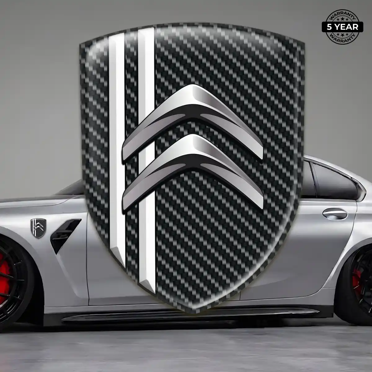 Citroen Resin Badge Sticker Interior Luxe