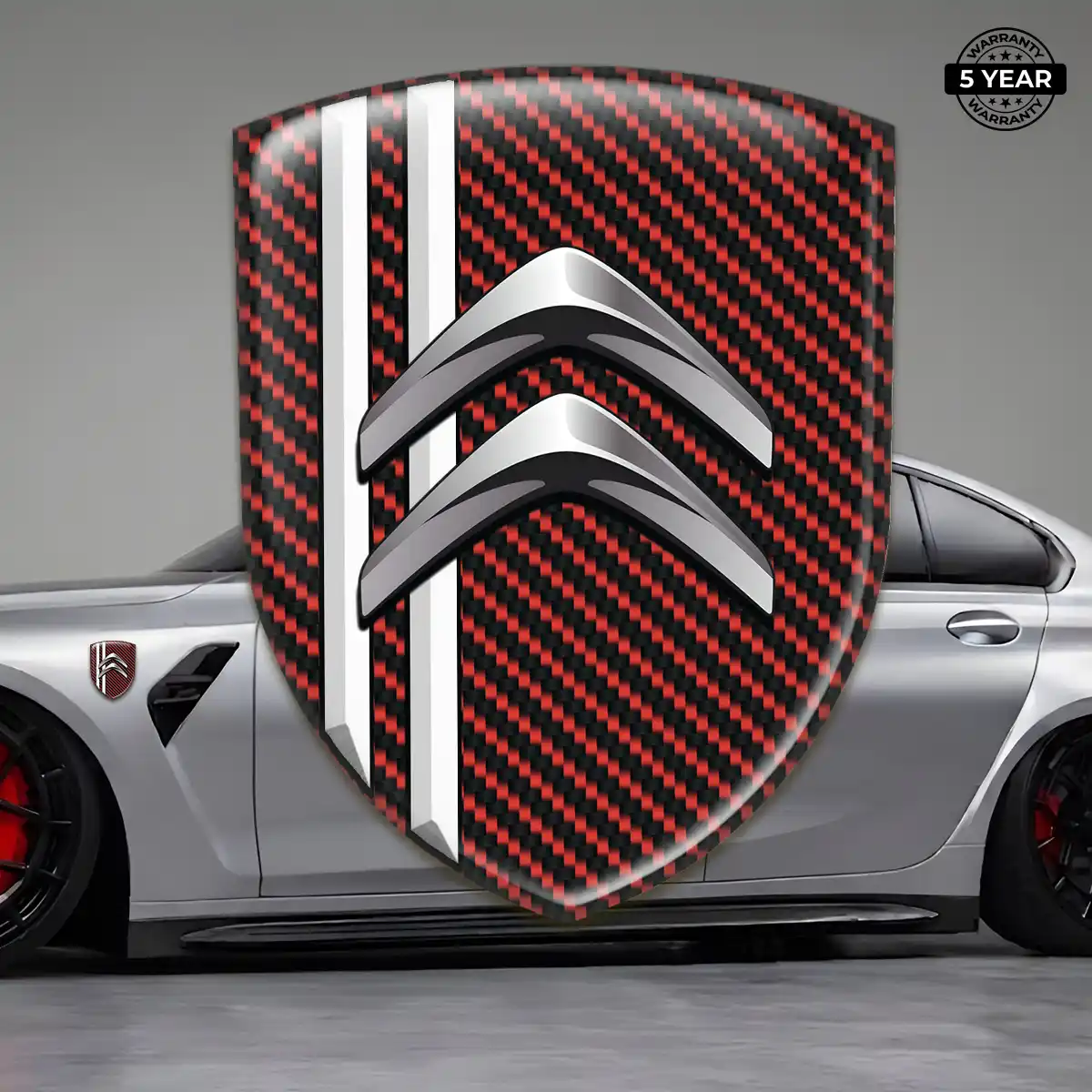 Citroen Resin Badge Sticker Refined Design