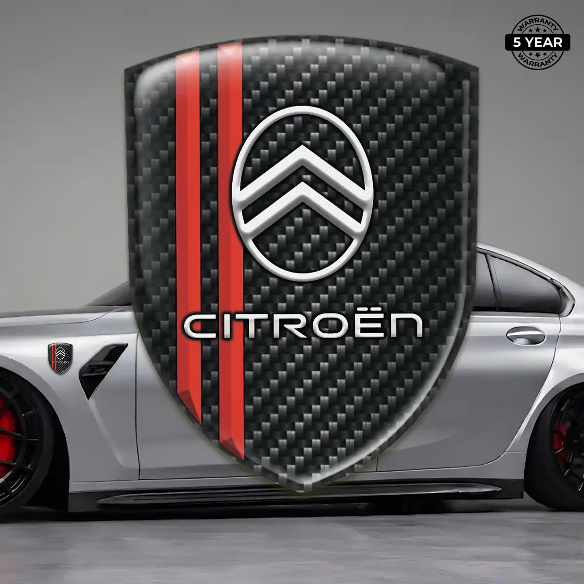 Citroen Resin Domed Sticker Outer Style