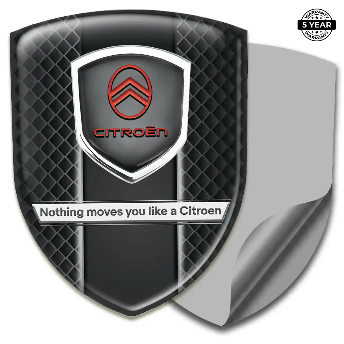 Citroen Resin Domed Sticker Resin Luxe