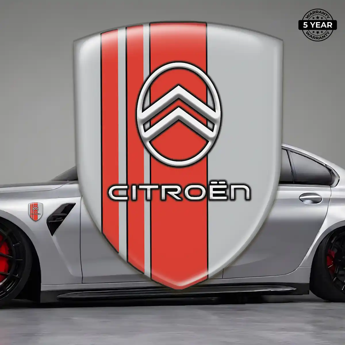 Citroen Resin Domed Sticker Sleek Style