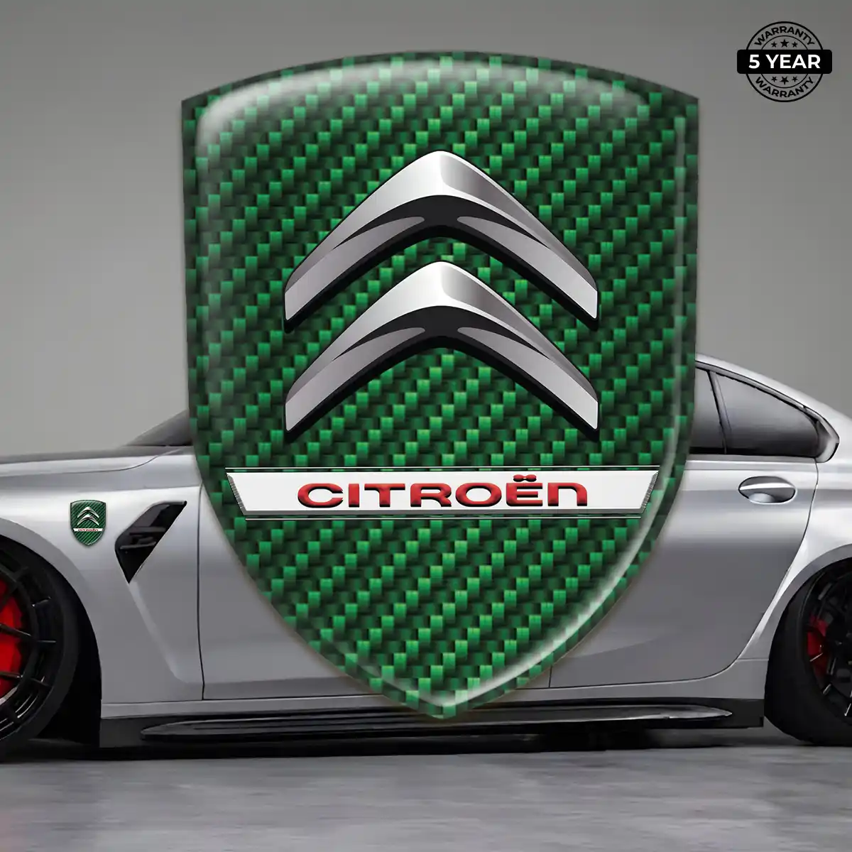Citroen Resin Emblem Sticker Cabin Style