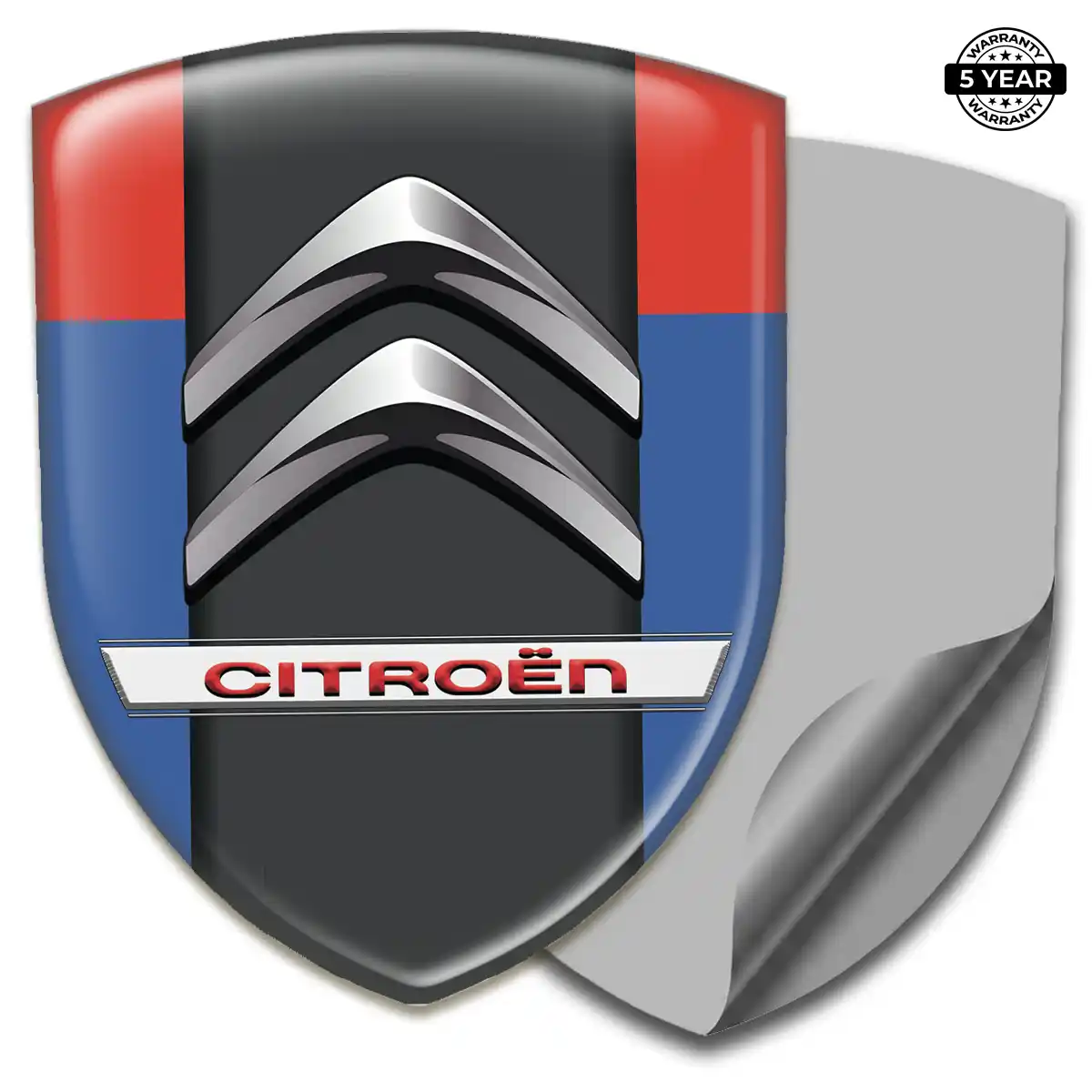 Citroen Resin Emblem Sticker Premium Dome