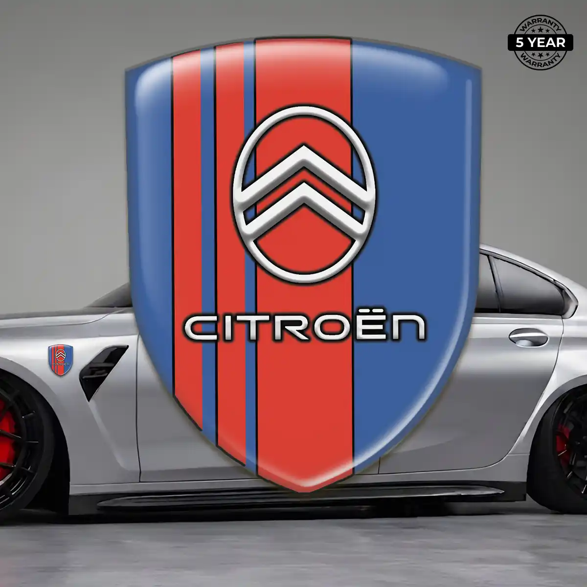 Citroen Resin Emblem Sticker Refined Design