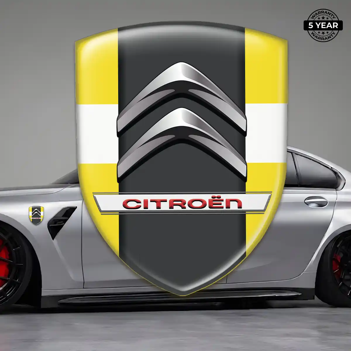 Citroen Self Adhesive Emblem Sticker Premium Dome