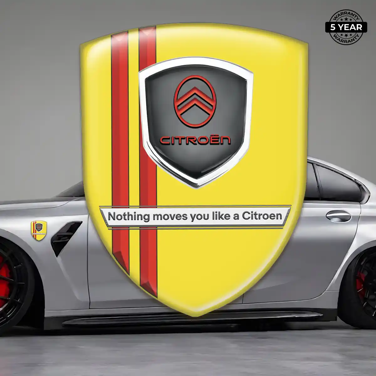 Citroen Self Adhesive Emblem Sticker Resin Luxe