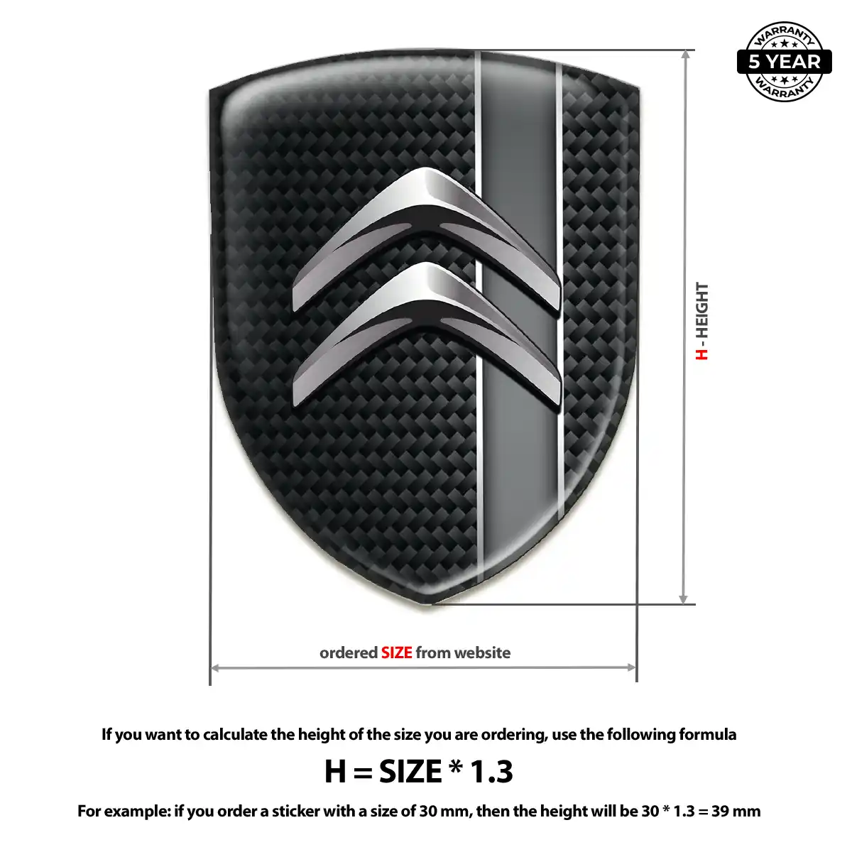 Citroen Silicone Badge Deluxe Edition