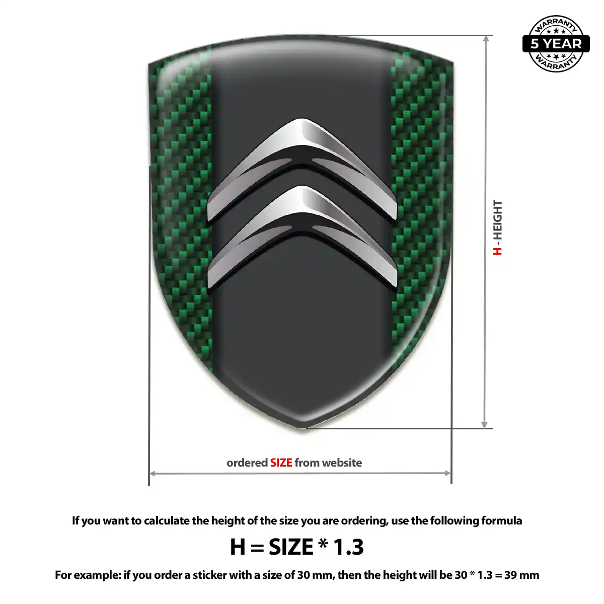 Citroen Silicone Badge Elite Edition