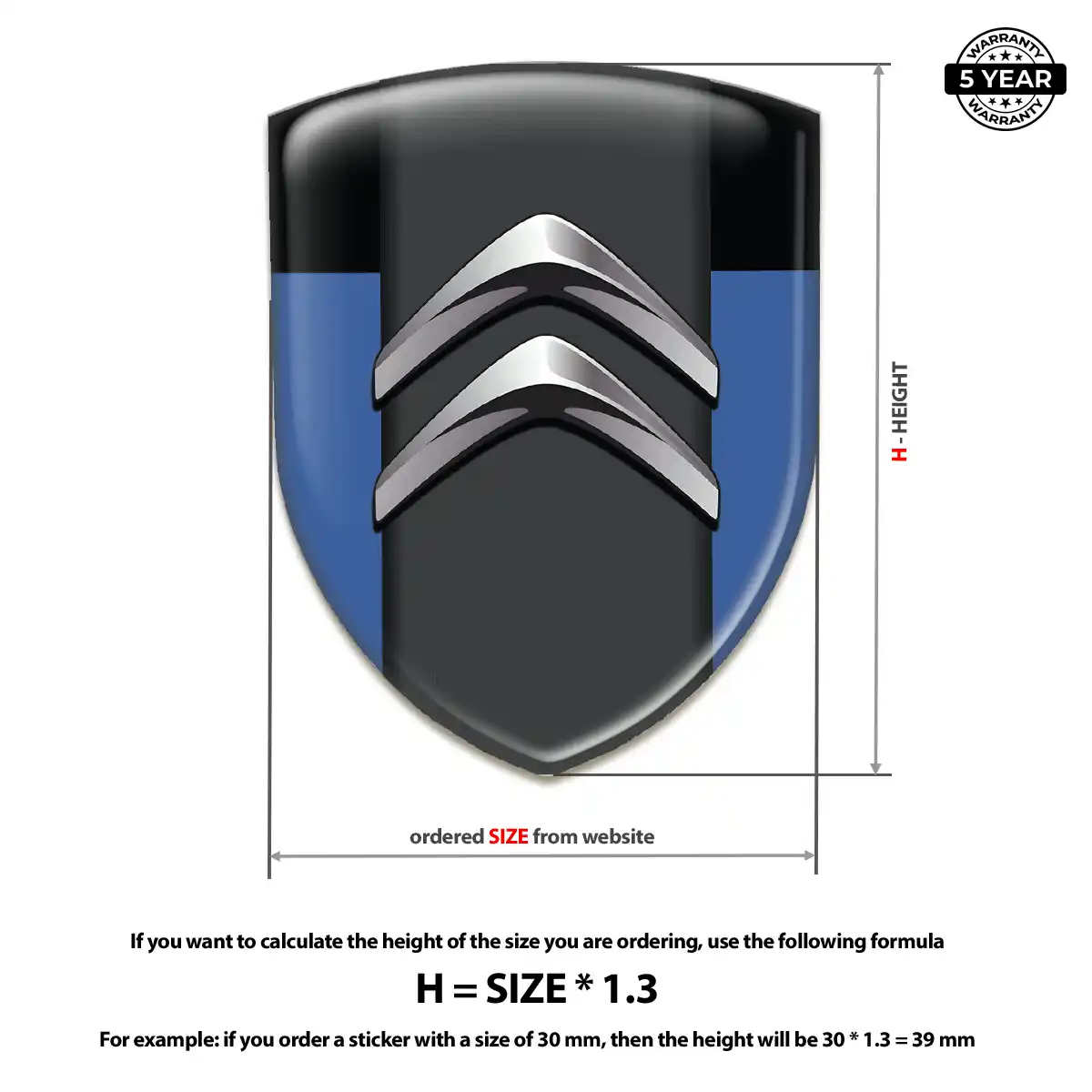 Citroen Silicone Badge Opulent Line