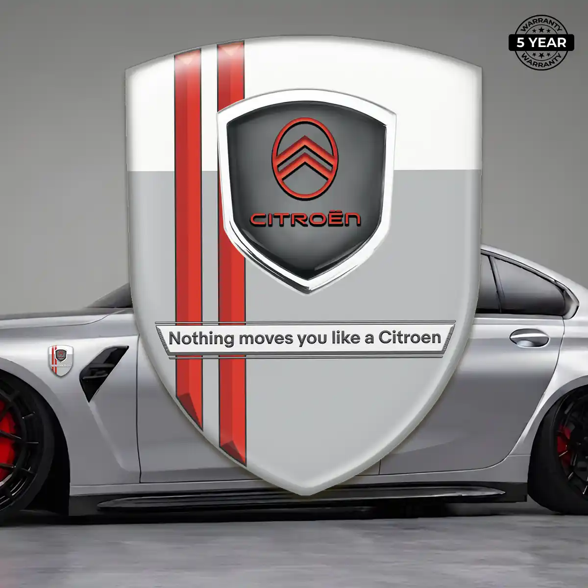 Citroen Silicone Badge Premium Dome