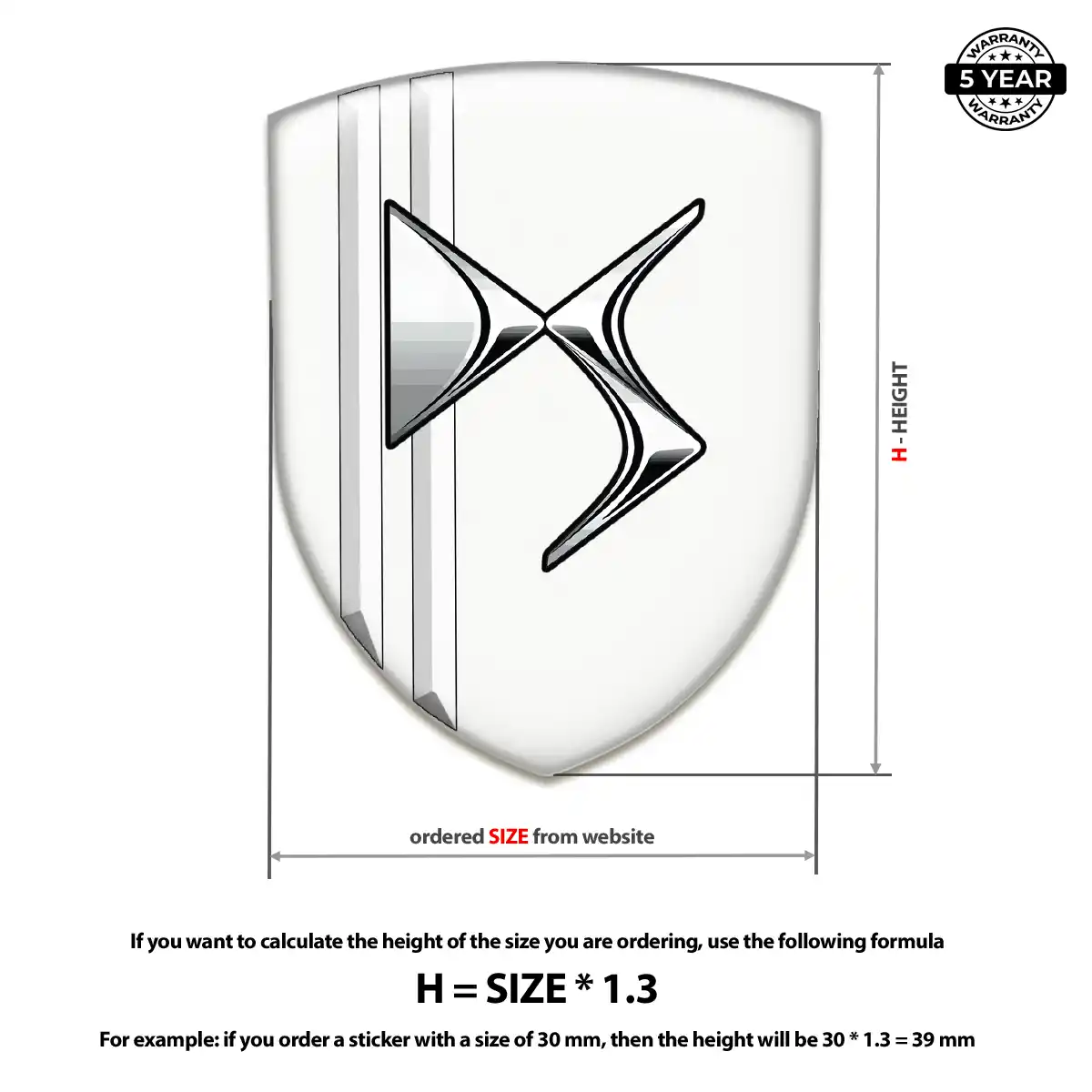 Citroen Silicone Badge Resin Elite