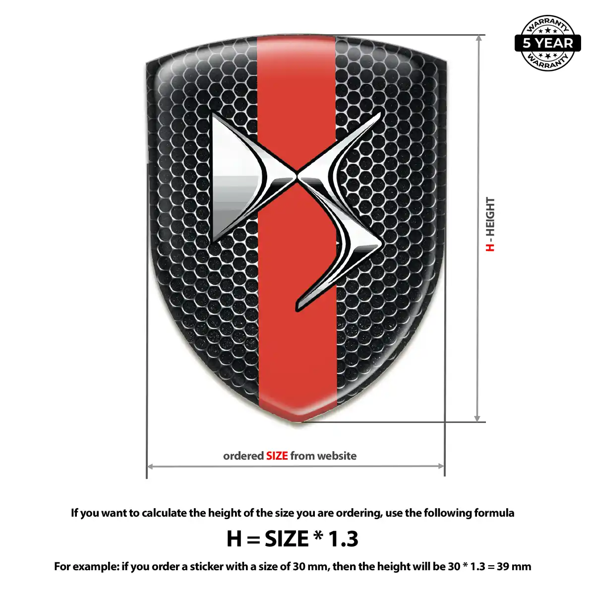 Citroen Silicone Badge Resin Luxe