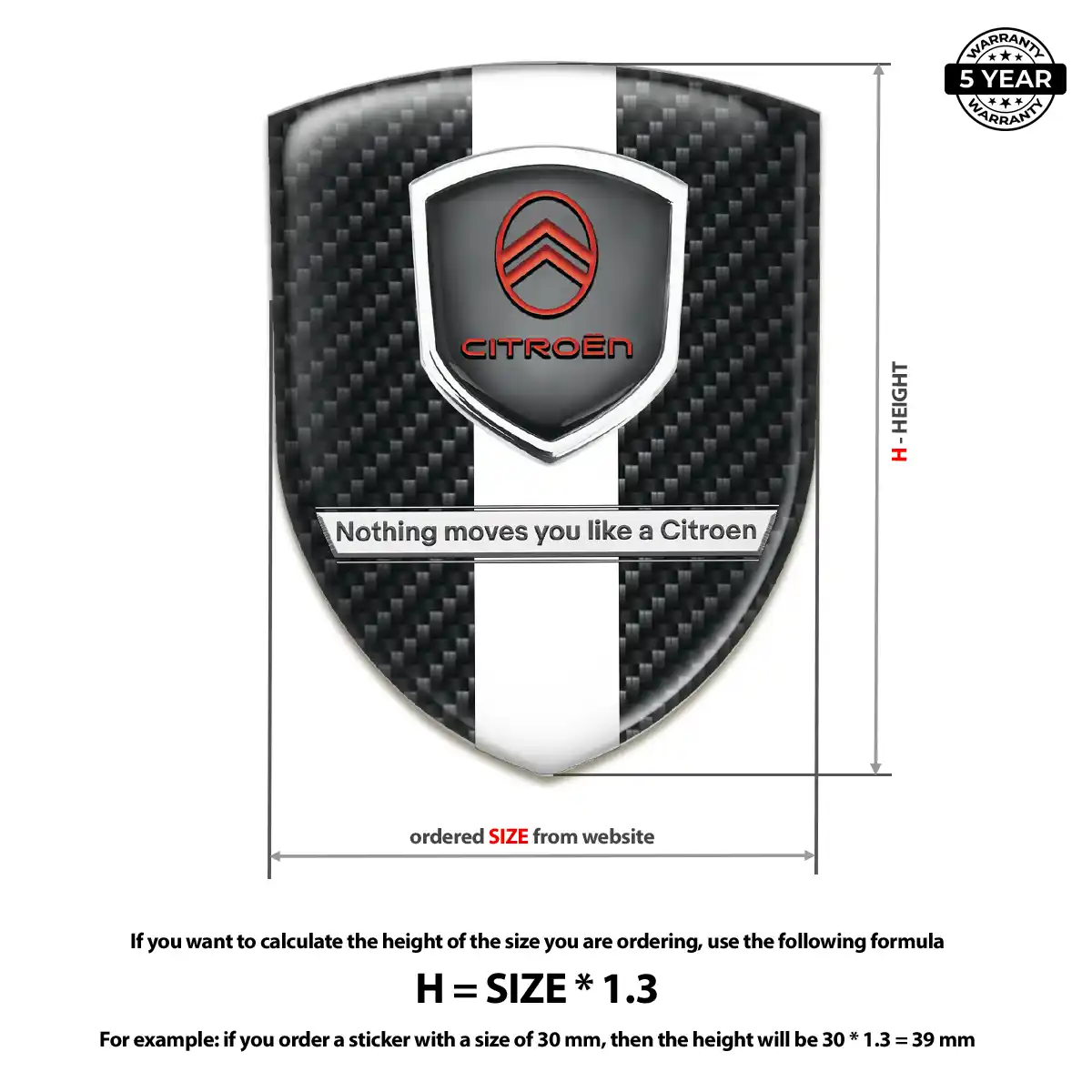 Citroen Silicone Emblem Deluxe Edition