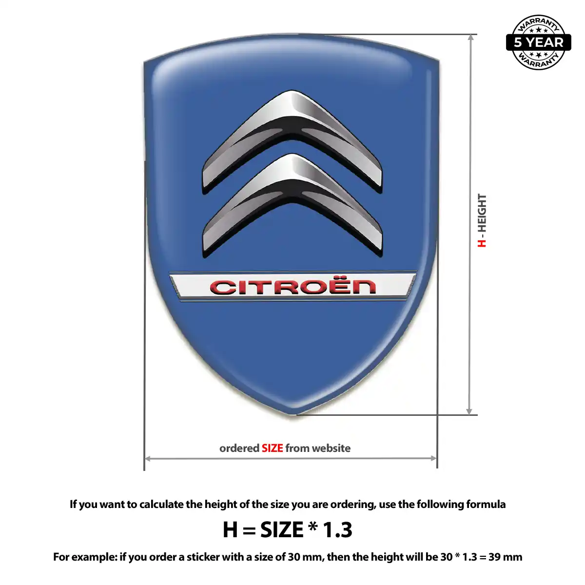 Citroen Silicone Emblem Elite Edition