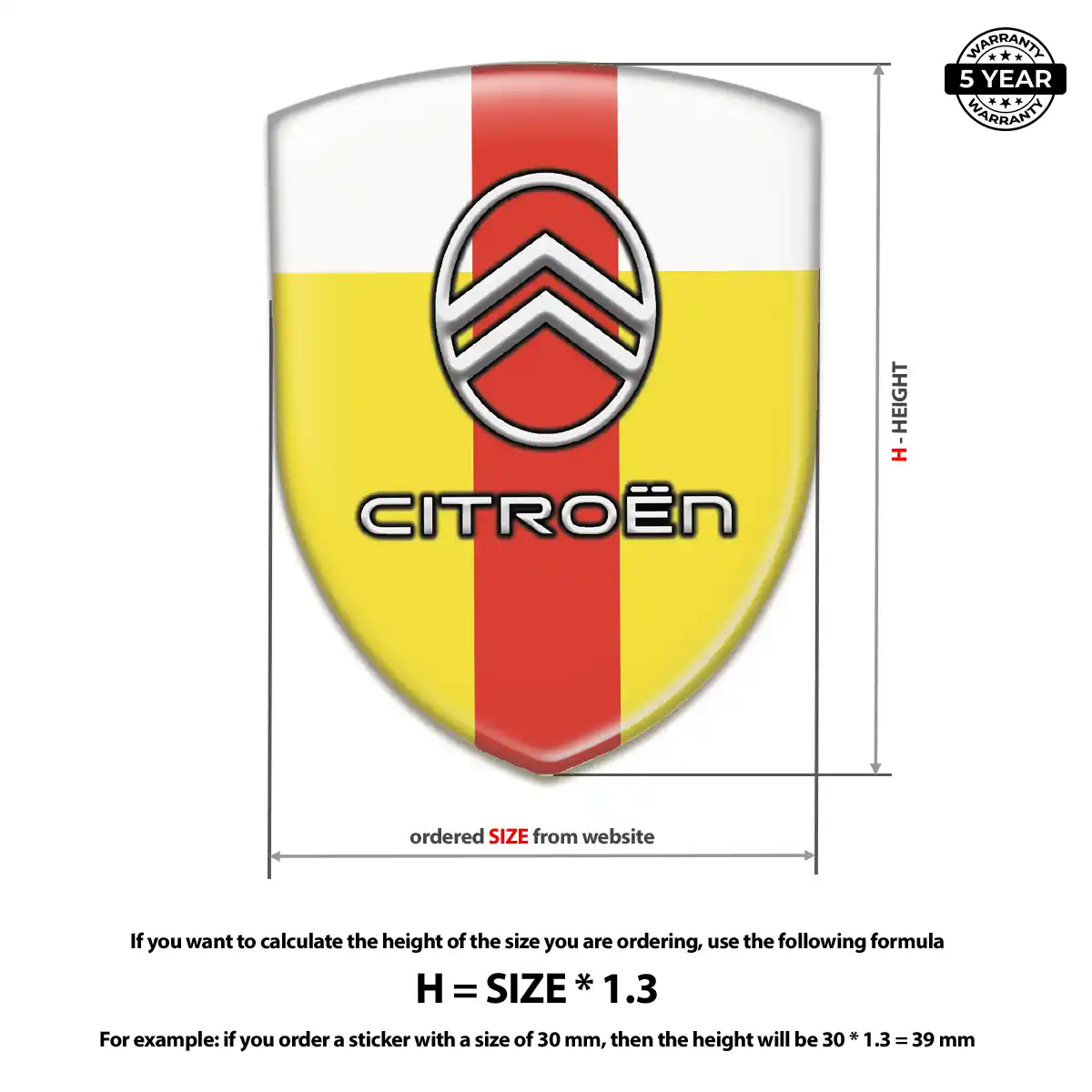 Citroen Silicone Emblem Interior Elegance