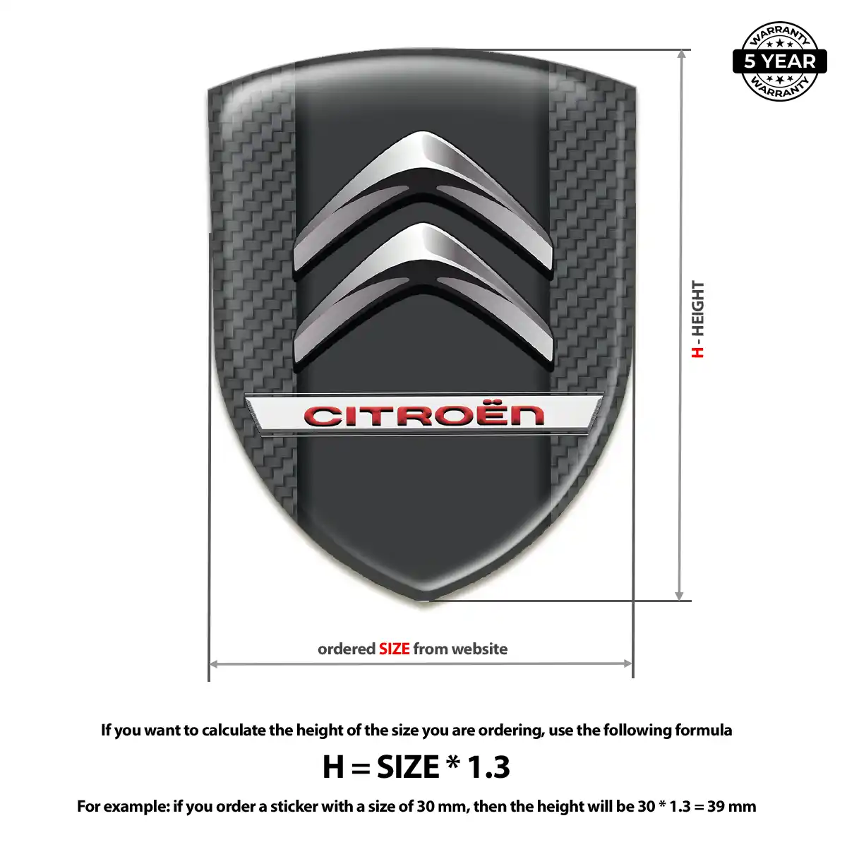 Citroen Silicone Emblem Opulent Line