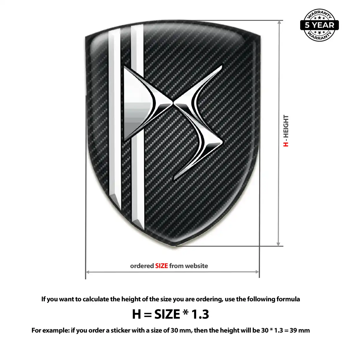 Citroen Silicone Emblem Premium Dome